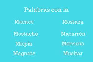 Palabras con M
