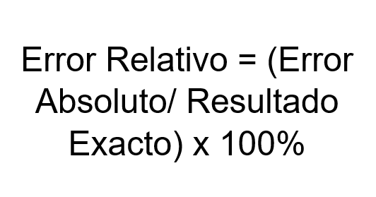 fórmula error porcentual