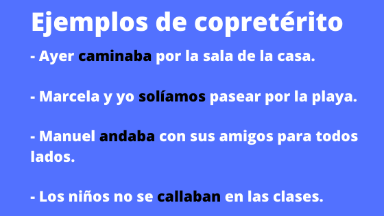 Verbos En Preterito Y Copreterito