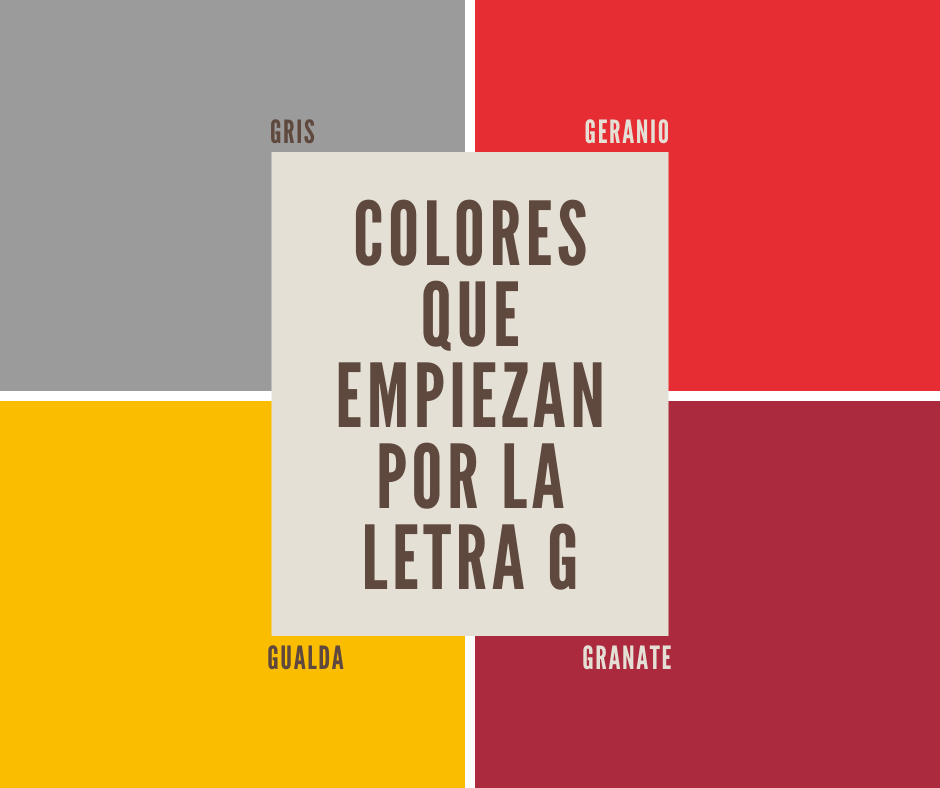 Los 8 Colores Que Empiezan Con G Más Relevantes