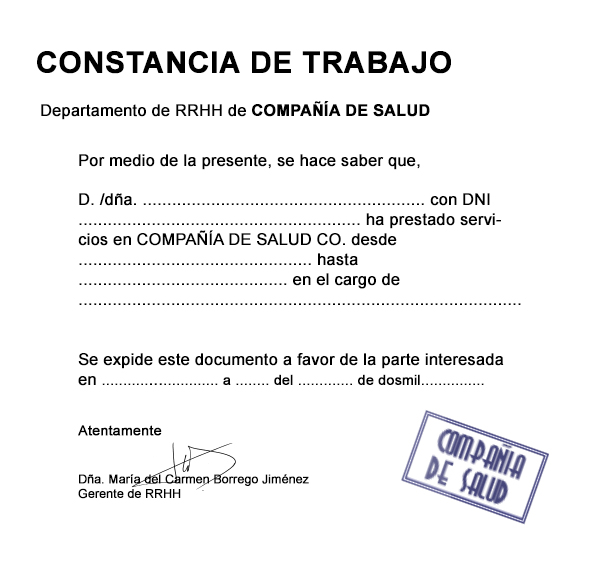 ¿Qué es una Constancia de Trabajo? (con Ejemplos) - Lifeder