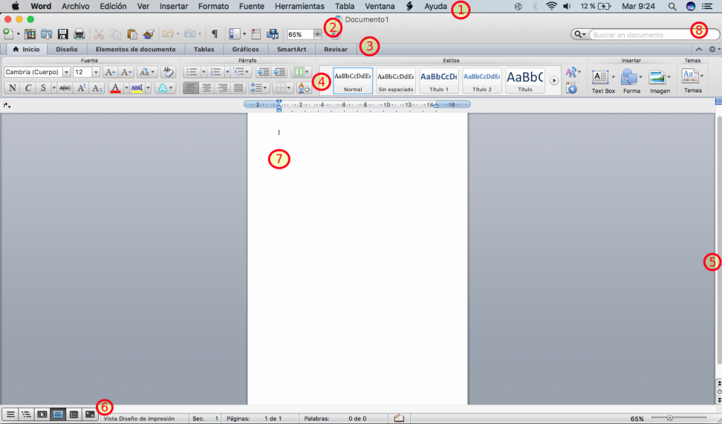 ¿Cuáles son los Elementos de la Ventana de Word? Lifeder