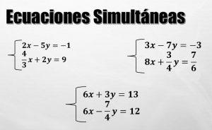 ¿Qué son las ecuaciones simultáneas? (ejercicios resueltos)