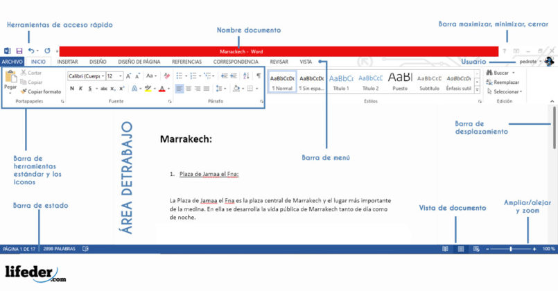 Elementos de Word