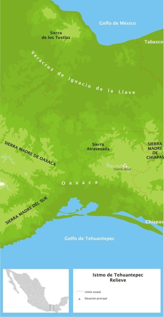 Sierra Madre del Sur localización, relieve, clima, flora
