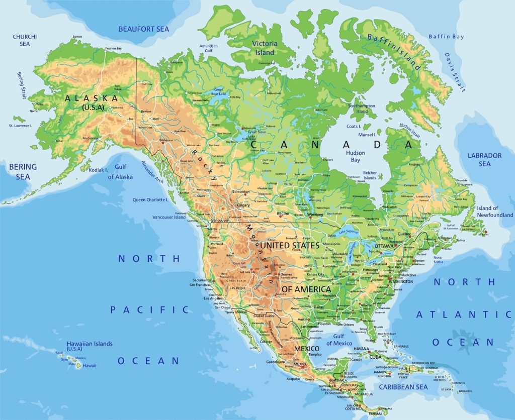 Relieves De América Montañas Llanuras Y Mesetas