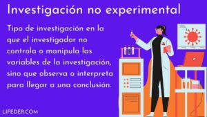 Investigación no experimental
