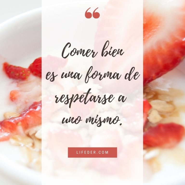 90+ Frases de Nutrición y Alimentación Saludable