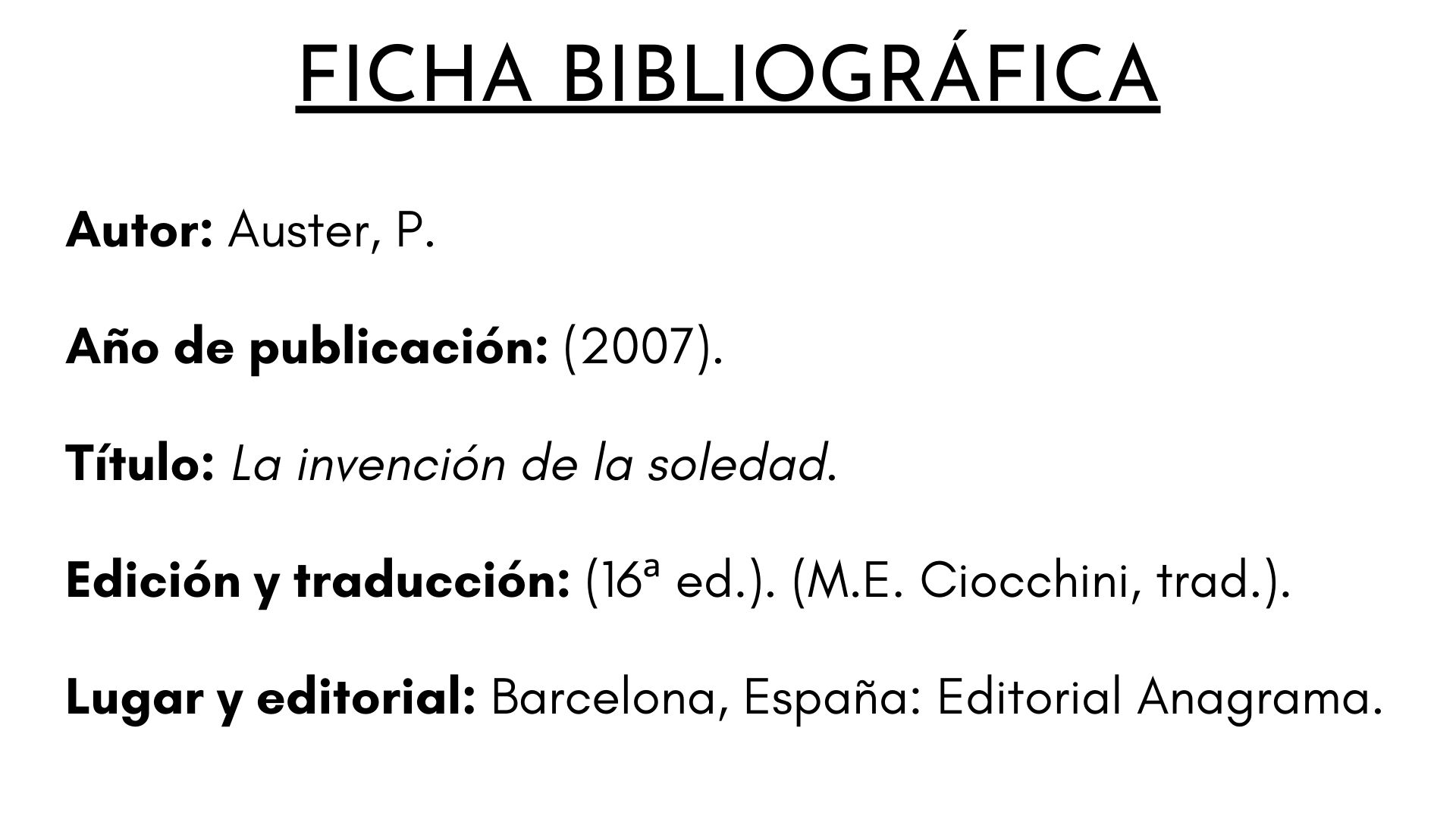 Que significa bibliografía ejemplo