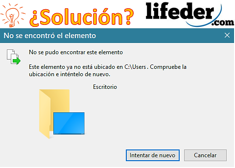 Este elemento ya no está ubicado: qué significa y solución Principal