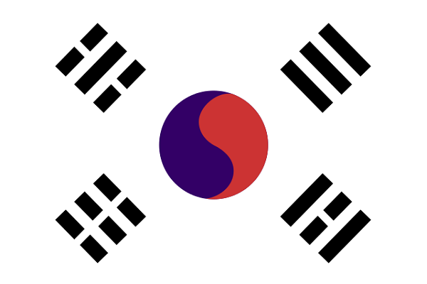 Resultado de imagen para bandera coreana