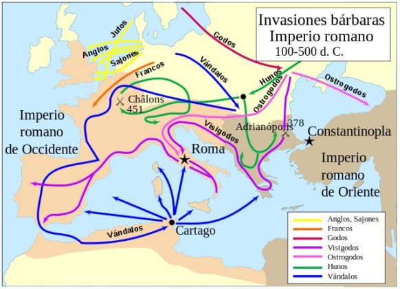 Invasiones bárbaras: causas, desarrollo y consecuencias