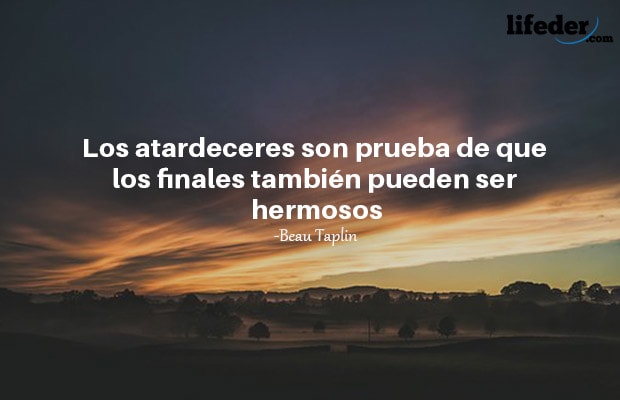 Las 105 mejores frases sobre el atardecer