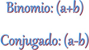 Binomio conjugado: cómo se resuelve, ejemplos, ejercicios