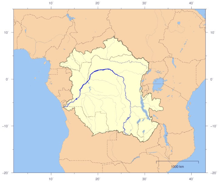 Río Congo historia, características, recorrido, afluentes, flora, fauna