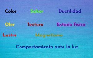 Propiedades cualitativas de la materia
