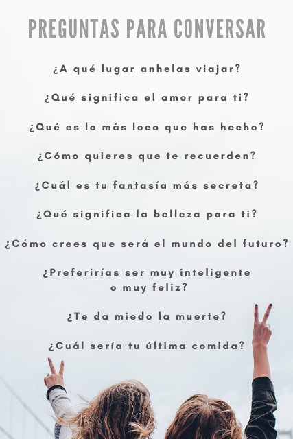 Temas de conversación para no preguntar el típico ¿qué me cuentas?