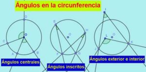 Ángulos en la circunferencia: tipos, propiedades, ejercicios resueltos