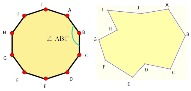 Decágono: regular, irregular, propiedades, ejemplos