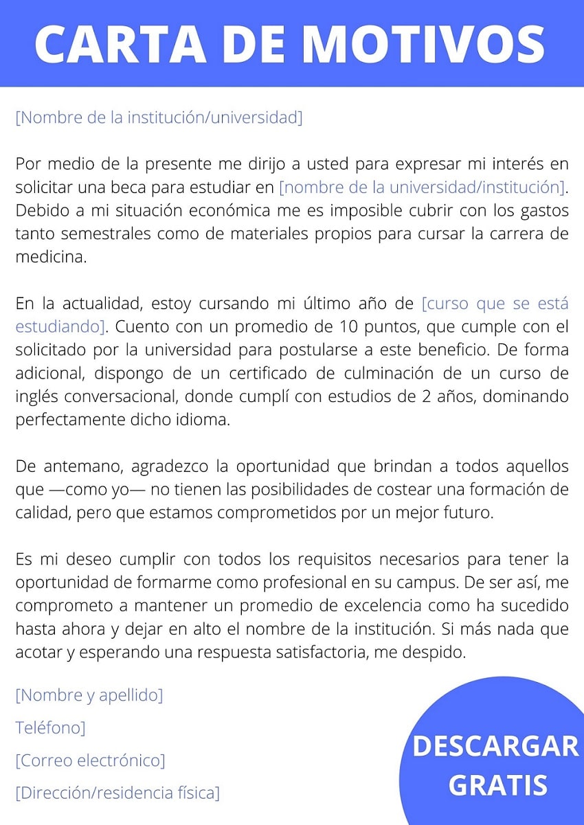 Como Redactar Una Carta De Exposicion De Motivos Para Un Trabajo