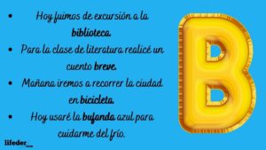 80 Ejemplos de oraciones con b