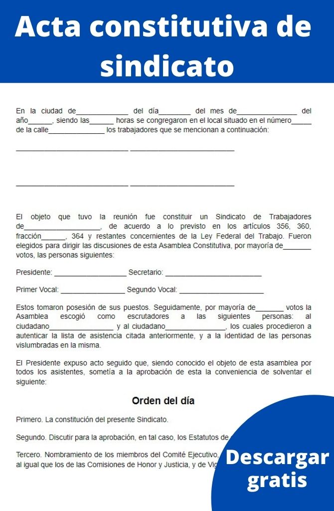 Introducir 77 Imagen Modelo De Acta De Constitucion De Una Empresa