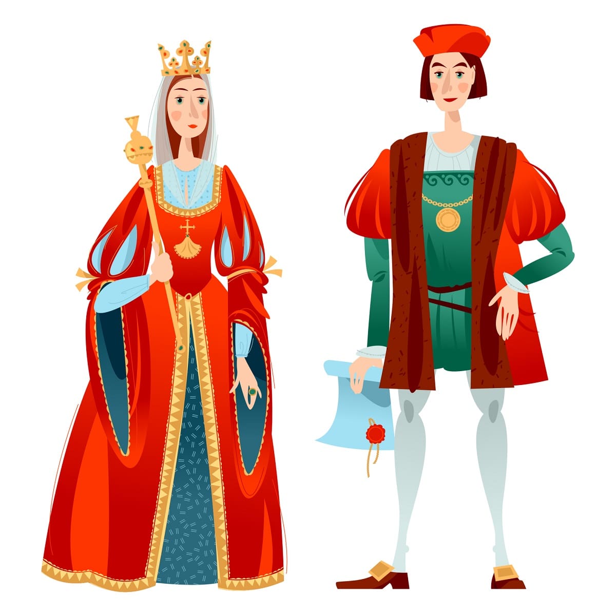 Cristobal Colon Y Los Reyes De España Para Niños