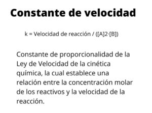 Constante de velocidad