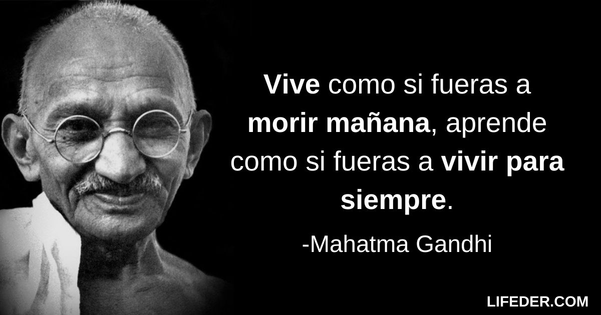 100 frases de Gandhi sobre la vida, paz, amistad y más