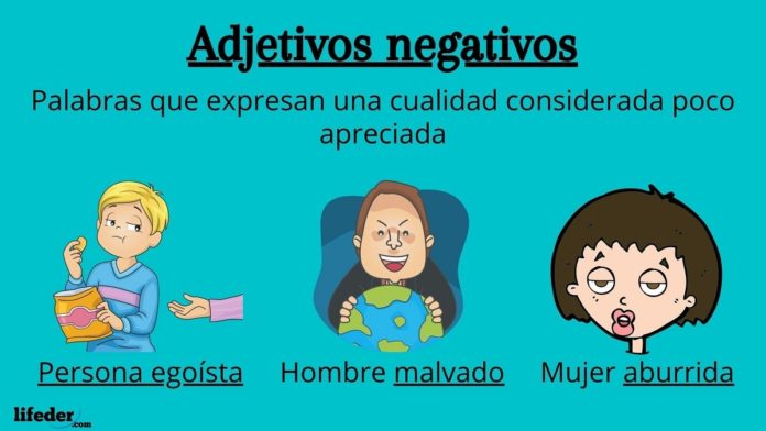 Adjetivos negativos: definición, ejemplos y oraciones