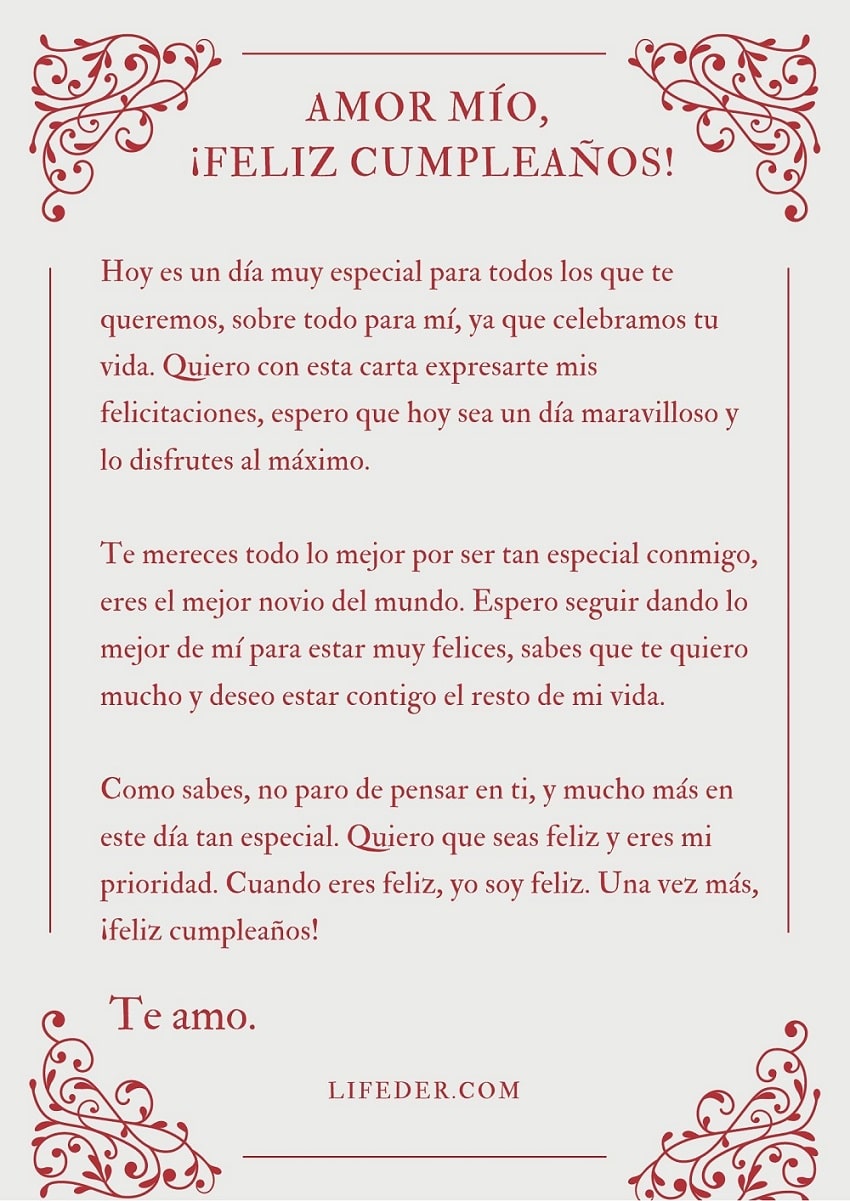 11 cartas de amor a mi novio o novia (cortas y bonitas)