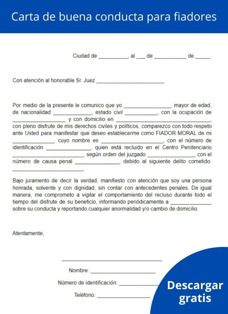 Partes de una carta de recomendacion fiador vrogue co