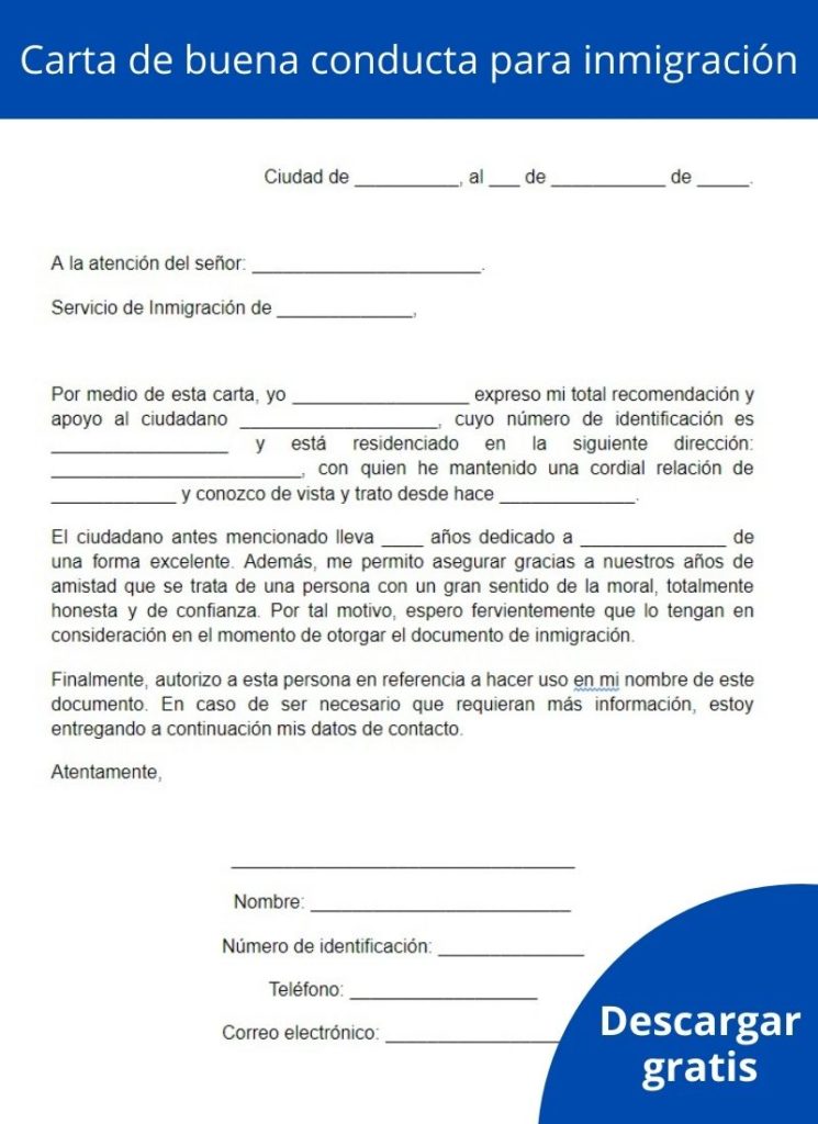 Carta de buena conducta: cómo hacerla, ejemplos, formato