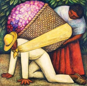 El cargador de flores (de Diego Rivera)