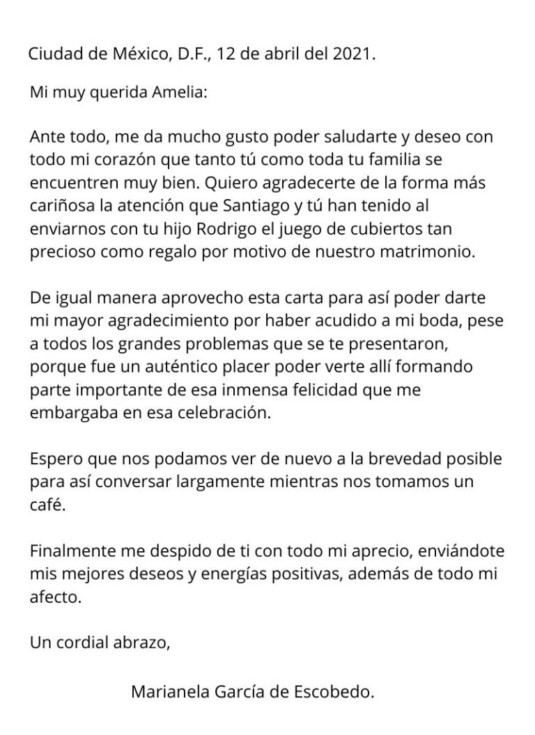 Carta de agradecimiento qué es, cómo hacerla, ejemplo, formatos