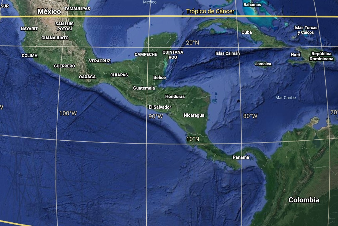 Mapas de América entera, Norte y Sur - Continente americano