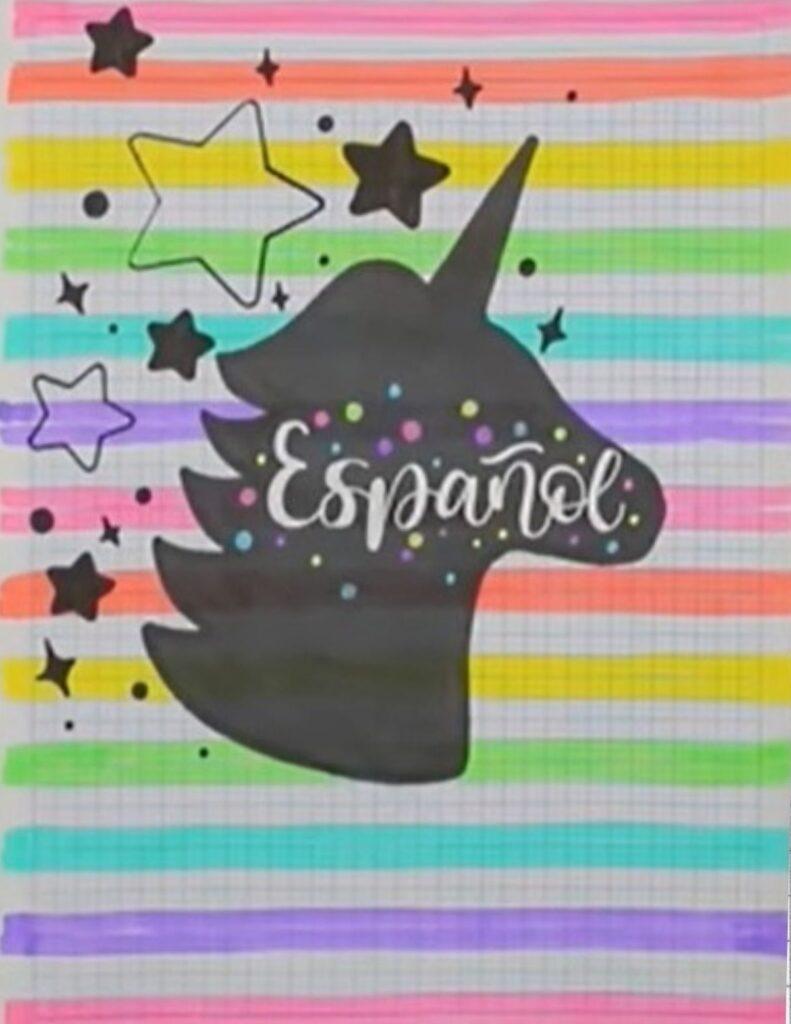 Portadas de español, libretas, dibujos, carátulas, primaria, secundaria Portadas de español, libretas, dibujos, carátulas, primaria, secundaria