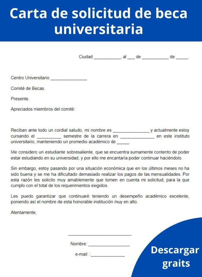 Carta De Solicitud De Beca Qué Es Cómo Hacerla Ejemplo Formatos