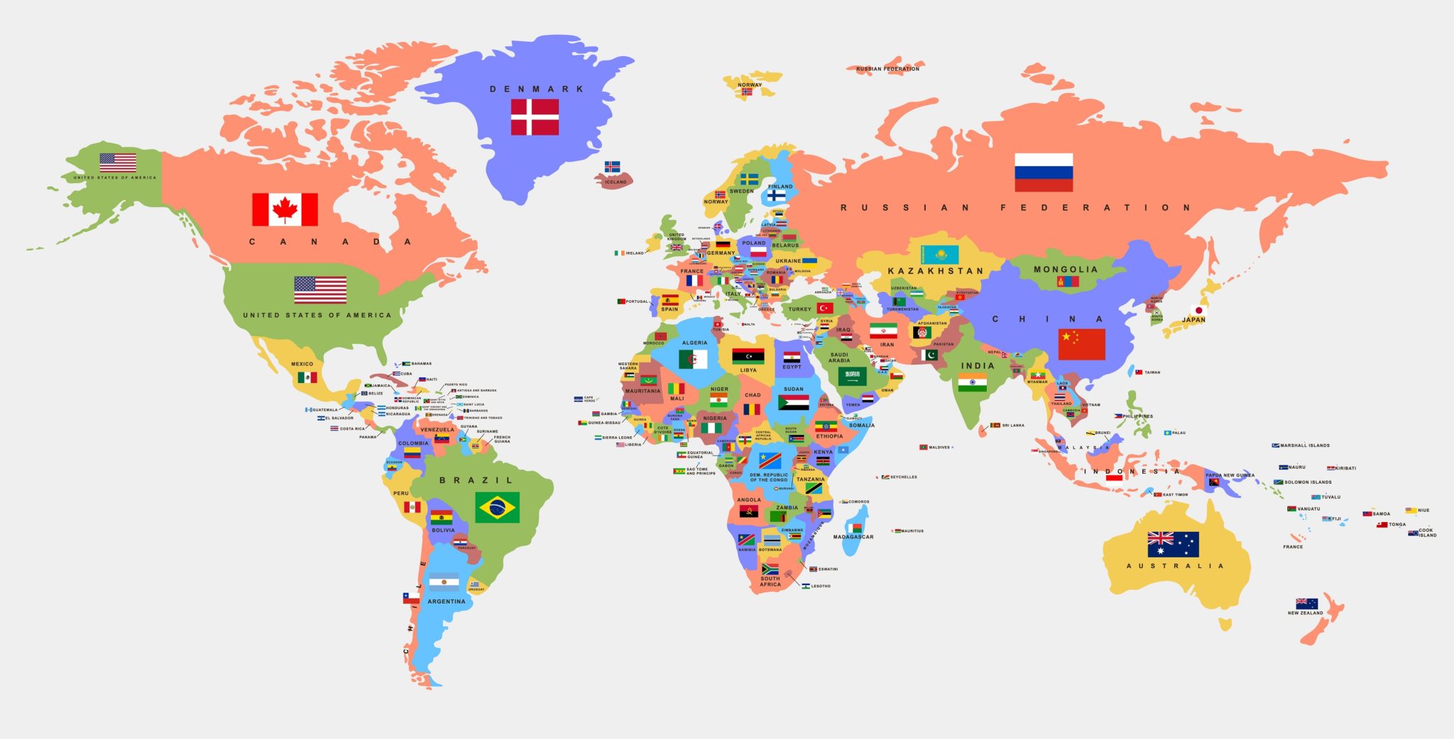 Planisferios Con Nombres Mapas Del Mundo Atlas