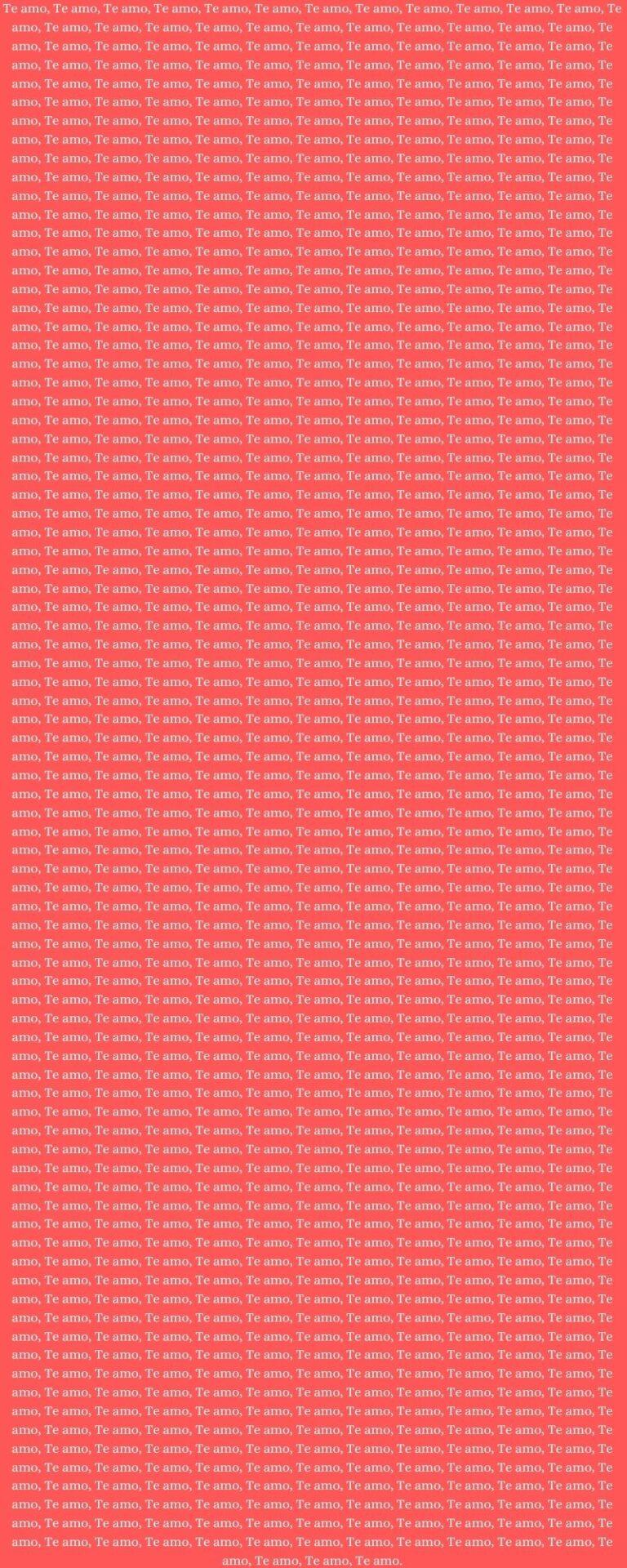 TE AMO 1000 veces para copiar y pegar rápido (+ imagen)