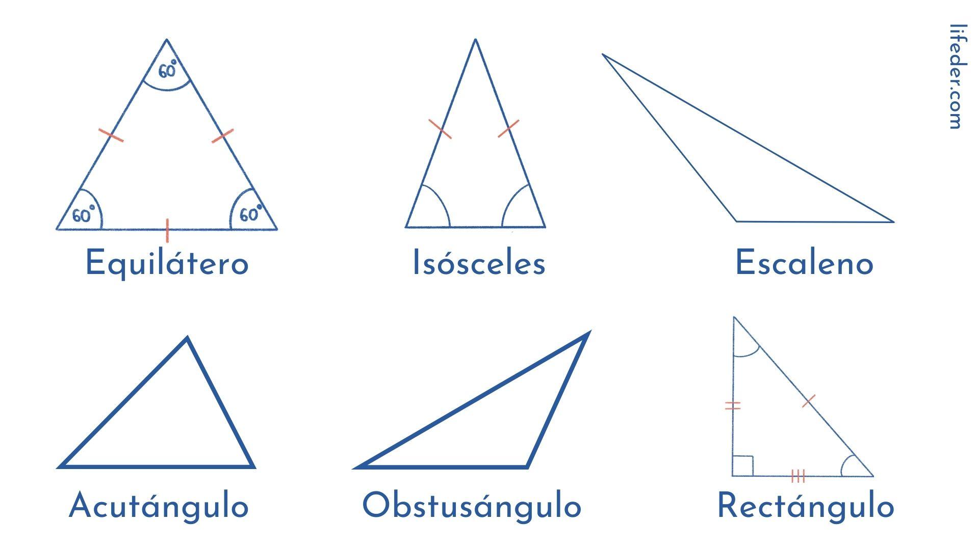 Tipos de ángulos con definiciones, medidas y ejemplos de cada uno  Tipos  de angulos, Tipos de triangulos, Clasificacion de los angulos