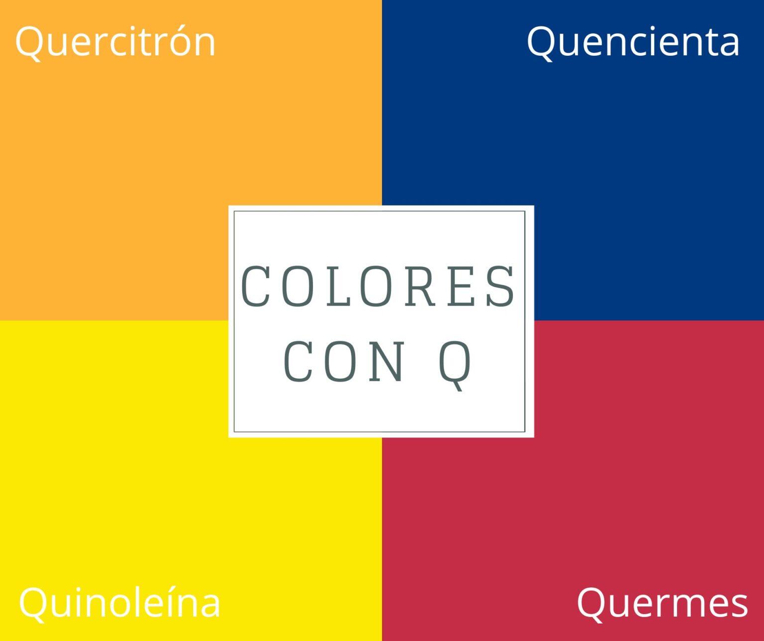 Los 20 colores que empiezan con Q más conocidos